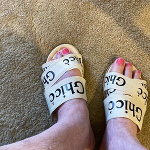 Summer designer inspired sandals